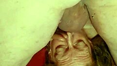 Redhead gags on deepthroat face fuck after heavy drinking