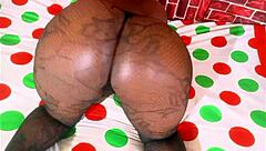 hard pounding sweet ebony's huge tits ass