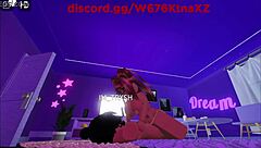 bouncing on 10-inch emo cock creampie