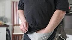 old man chris rips clothes off strippin with dirty talk