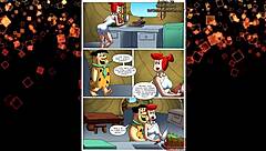 Flinstones romp around the kitchen