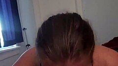 Amateur Wife Gulps Down Huge Jizz Load!