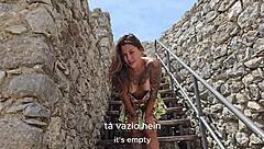 Fucking in European Tourist Castle