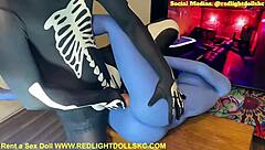 hey kansas city guy pounds rented blue alien sex doll rough while watching avatar