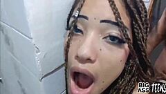 Big ass bathroom creampie destruction!