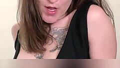 Sarafina's Sultry Bedroom Try-On Tease in Tight Dress