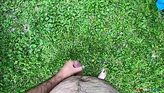 first time masturbating outdoors in the forest feels so naughty and freeing