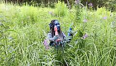 monika fox's huge prolapse dildo anal pussy fuck squirts wildly