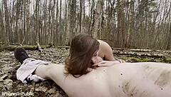 Cute Busty Babe 18+ Fucked Wild in Forest