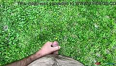 first time masturbating outdoors in the forest feels so naughty and freeing