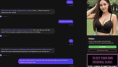 Ai slut strips in poker then submits to oral sex