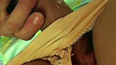 A Stranger Rubs Cock On Panties And Cums Publicly On Bus