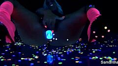 Samantha Saint Strips Teasing Big Tits Pussy Solo