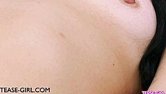 Petite Brunette Teen's Sexy Body Strips Bare in Mommy Casting Tease