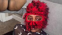 EBONY SQUIRTS EATING WET PUSSY NO MOANING CHALLENGE