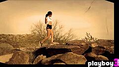 STUNNING BLACK MILF EXPOSES HUGE NATURAL TITS OUTDOORS!