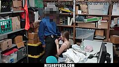 lp officer turns shoplifter around with hardcore office fuck - myshopfuck