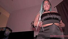 Retro Ebony Anal Slut Lacey Evil Submits to Monster Cock