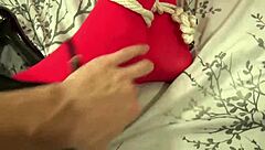 Bound Nurse Delivers Intense Footjob Cum Blast