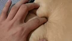 i explore her deep navel during amateur fetish massage session