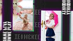 horny teen caught rubbing pussy by older man