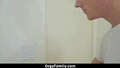 Nerdy Small Tits Teen Fucks Guy For Game Win