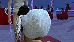 Summer Walker rides bbc with big black ass pussy outdoors