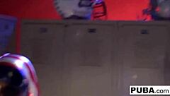 dani fingers her tight wet pussy teasing big tits solo