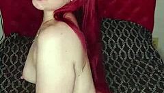 redhead solo begs for your cum while toying wet pussy