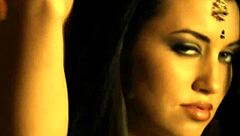 Brunette Babe Strips Naked in Sexy Dance!