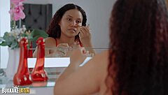 Caro Canela Colombian nympho drenched in massive bukkake cumshots