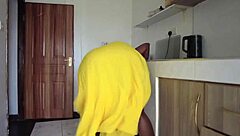 Horny maid big ass tempts boss into creampie fuck