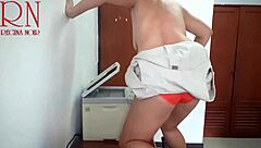 office secretary scanner catches boobs and pussy on hidden cam