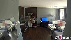 Cuban Lisa Black Deepthroats Jordi in Full Service Interracial Blowbang