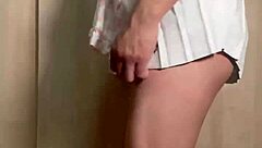 asian maid uniform anal plug nipple tease humiliation training