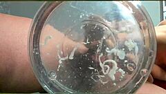 gilf enjoys slowmo cumshot in water with friend