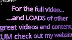Sexy Britney cosplay deepthroat facefuck facial teaser