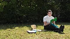 Nerdy Classmate Time Stops Spoiled Redhead For Hard Fuck Doll Pounding