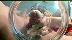 gilf enjoys slowmo cumshot in water with friend