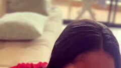 Amateur Brunette Deepthroats Neighbor's Huge Cock Cumshot Facial