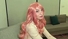 Curvy blue-eyed teen rides monster cock doggystyle for boyfriend revenge creampie