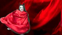 Busty brunette dirty devil takes cum in wet panties!