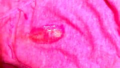 dirty cum floods soaking panties in hot creampie explosion