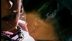 two horny latina babes lick each other passionately