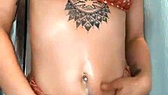 Skylarbonez Oiled Big Tits Bikini Tease