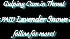 Pale princess gags on deepthroat cock with glasses on for cum swallow