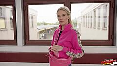 CAN YOU BELIEVE SKINNY BLONDE NELA DECKER SQUIRTING FIRST TIME IN GERMAN CASTING FUCK?