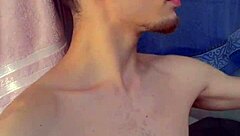 young guy wakes up horny flashes everything in bathroom