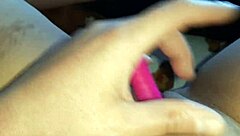 my new toy beats licking, makes me cum dripping wet