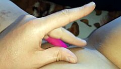 my new toy beats licking, makes me cum dripping wet